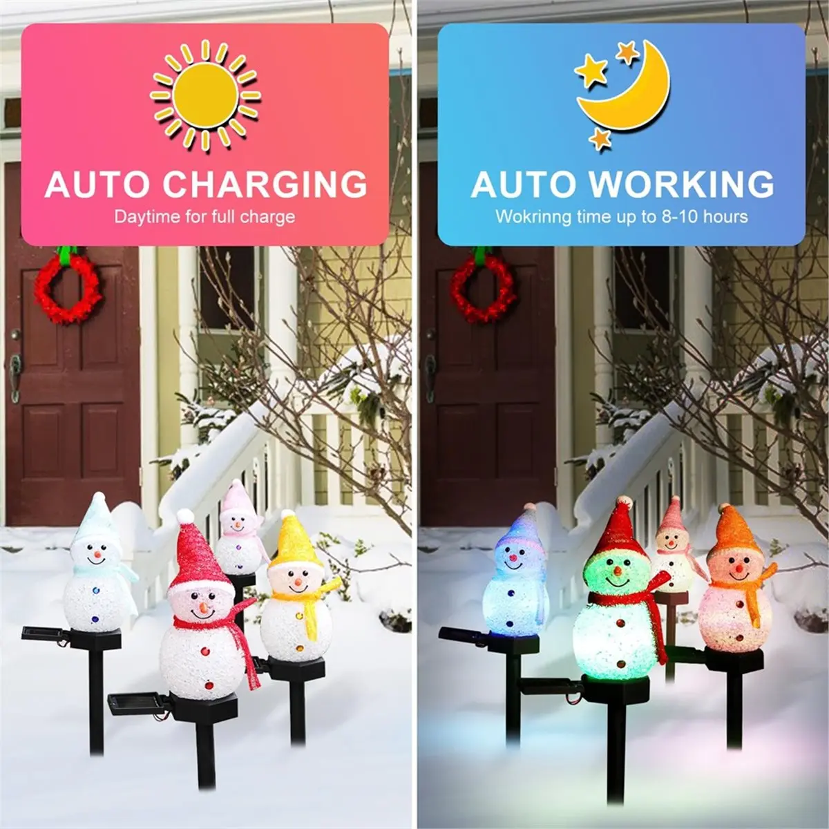 Y17A 2025-Christmas Light Stakes Outdoor Decoration for Yard- Solar Lights- Christmas Ornaments - view 3