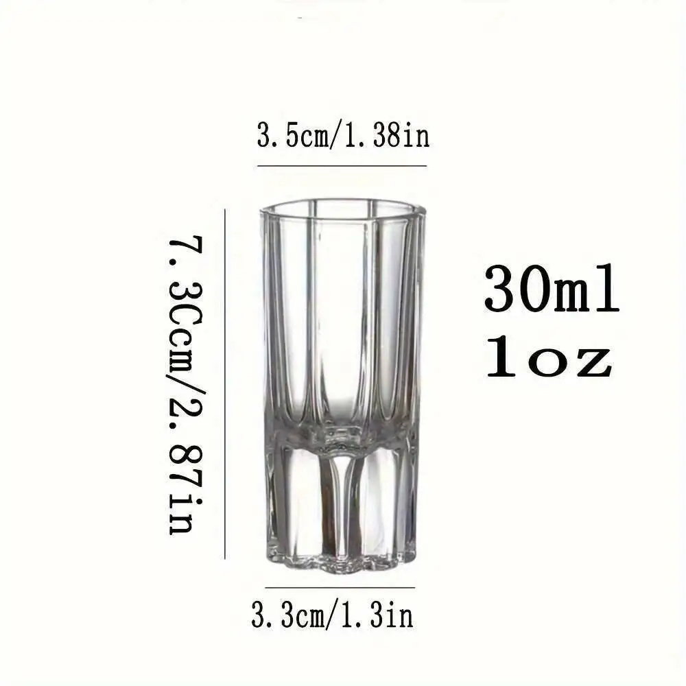 30ml Crystal Shot Glass Set (Whiskey & Tequila) 5