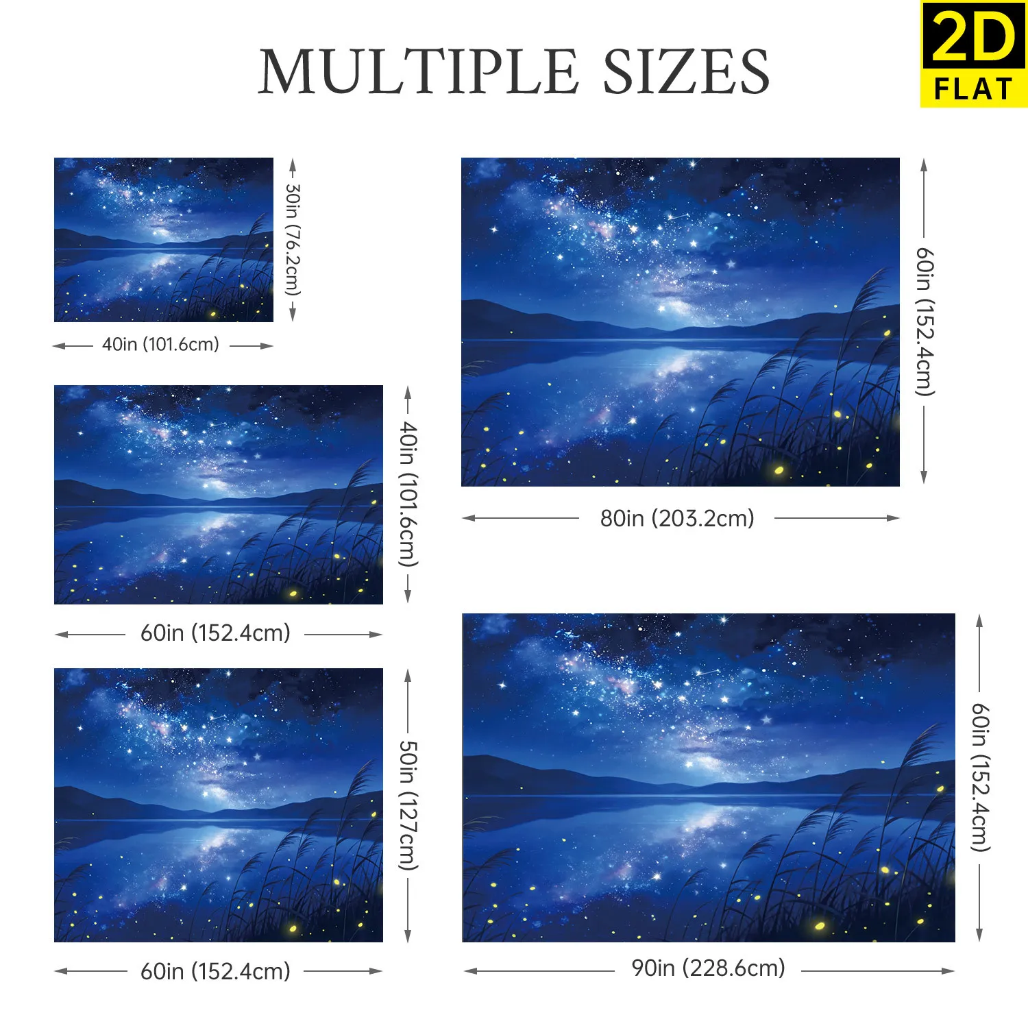 Huge Galaxy Starry Night Milky Way Tapestry Polyester Wall Hanging Decoration Art Print for Bedroom and Living Room Cosmic Space