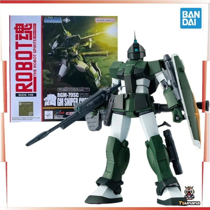 En Stock Bandai Robot Spirits RGN-79SC GM SNIPER JABURO DEFENCE FORCES Anime acción figura terminada modelo Kits juguete para regalo para chico