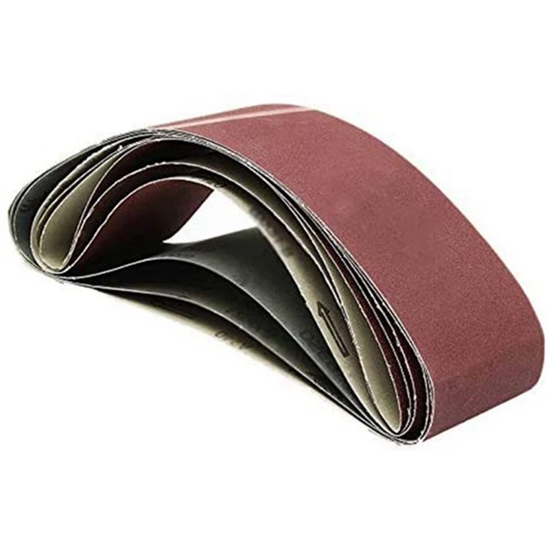 5 Pieces 100 x 915mm Sanding Belt 4 Inch x 36 Inch Sanding Screen Abrasive Band with 60 120 180 240 320