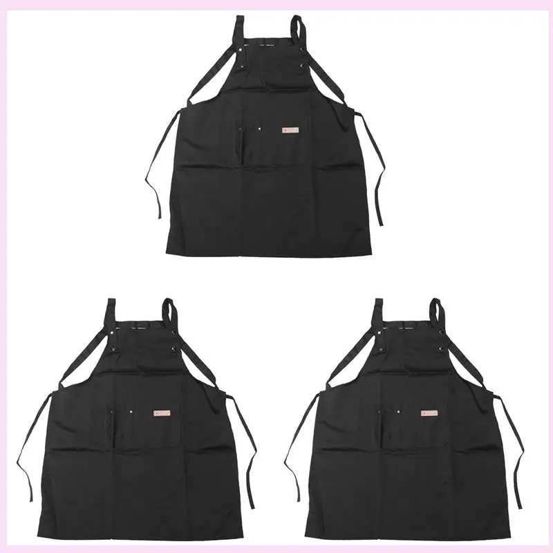 

B25B 3X B Black Professional Stylist Apron Waterproof Hairdressing Coloring Shampoo Haircuts Cloth Wrap Hair Salon Tool