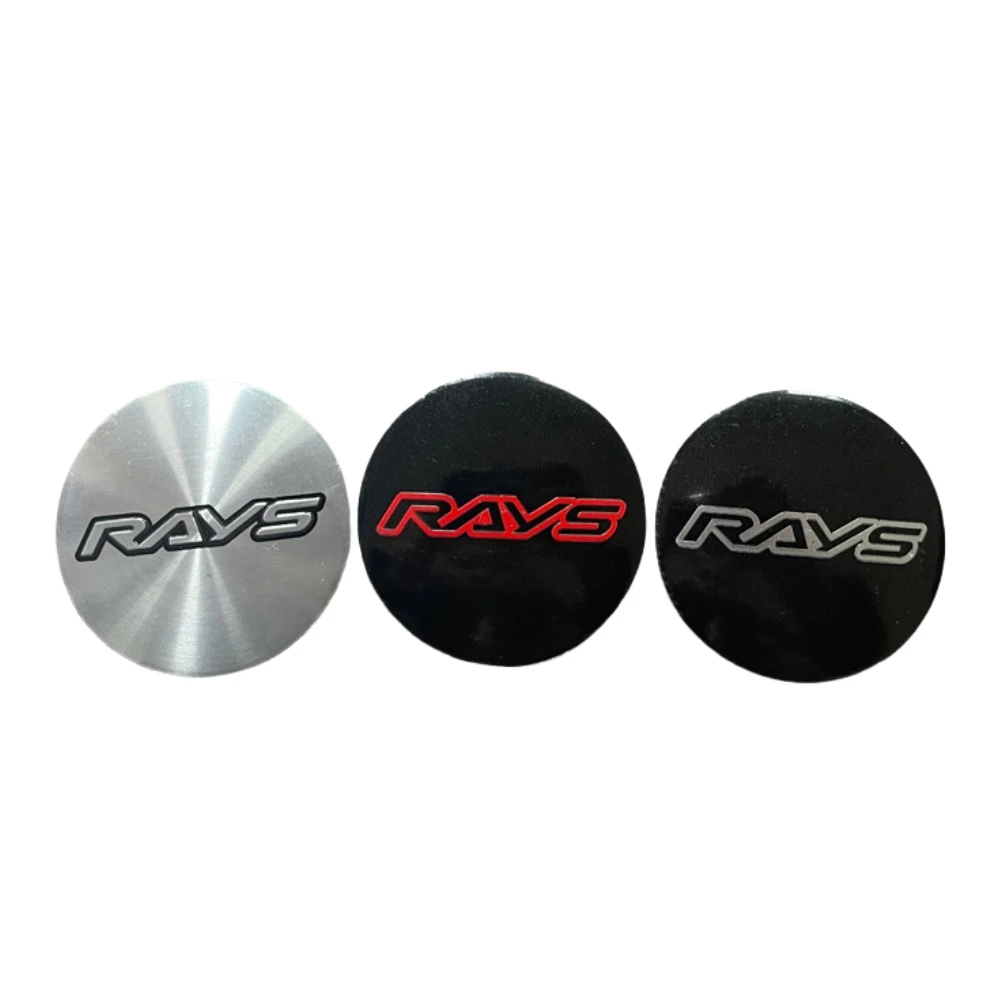 4pcs 3D 62mm RAYS Logo Car Stickers for Car Wheel Center Caps Emblem Refit Decoration Rim Hubcaps Cover Styling Auto Accessories