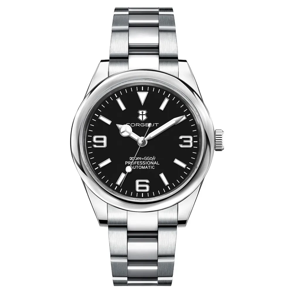 นาฬิกาข้อมือผู้ชาย Corgeut ขนาด 36 มม./39 มม. ใช้กลไก Miyota8215/NH35 กระจกแซฟไฟร์  โลโก้สั่งทำได้ นาฬิกาอัตโนมัติแบบกลไก  นาฬิกาผู้ชาย Reloj para hombre