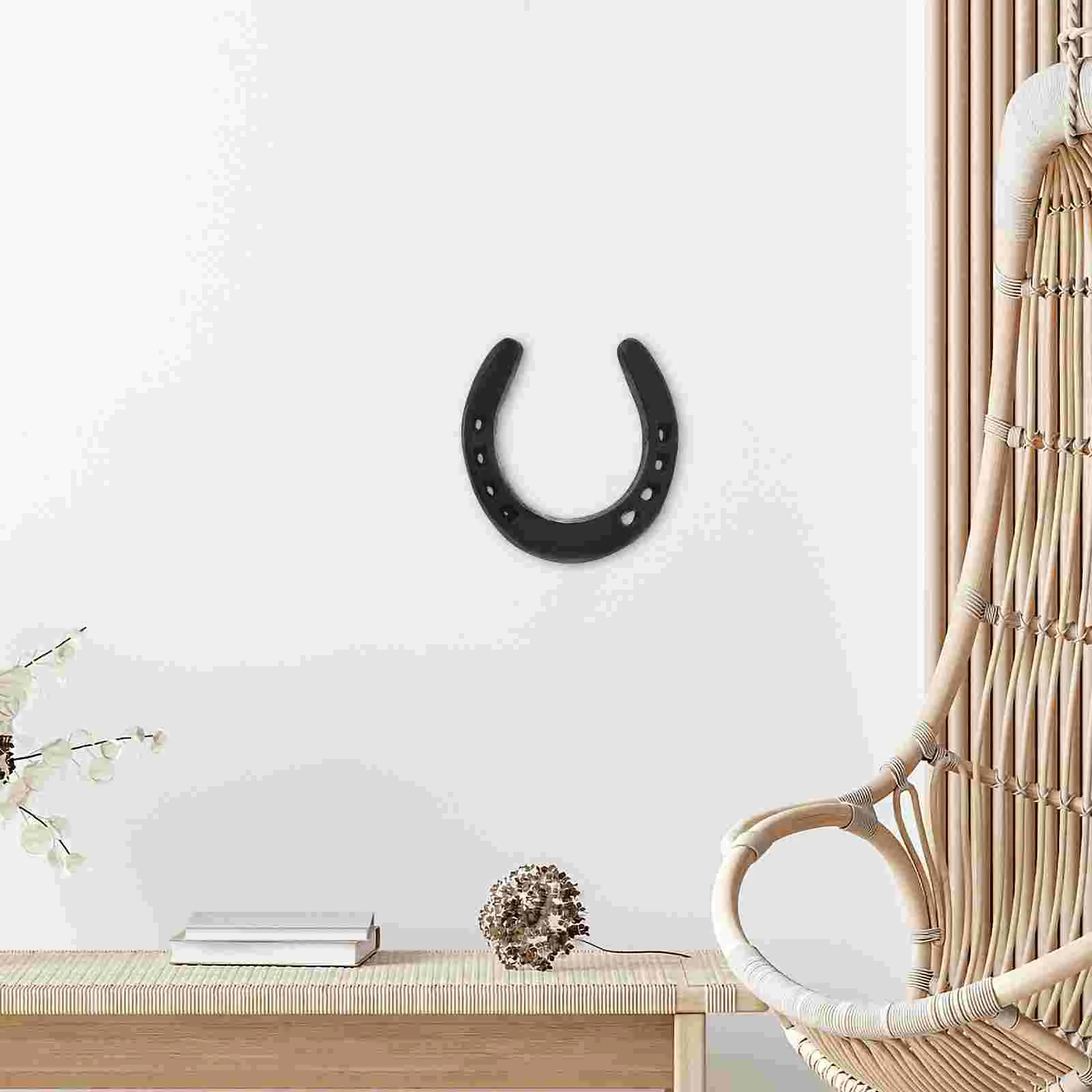 Cast Iron Horseshoe Wall Decor Horseshoe Wall Decor Metal Hanging Art Figurines Miniatures Home Garden nament Retro Style