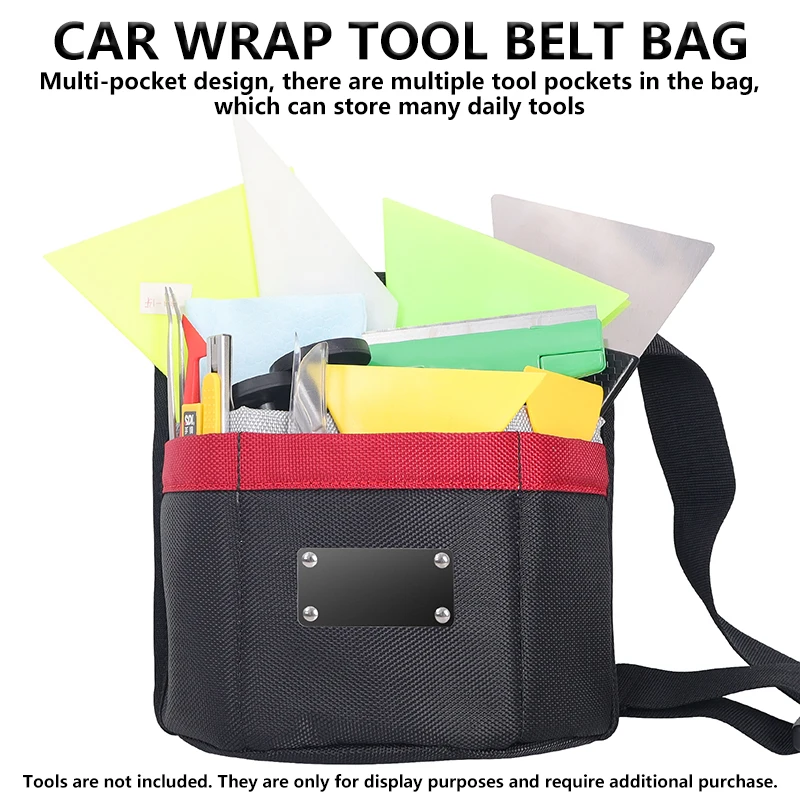 High Quality Nylon Fabric Tool Bag Multifunctional Storage Pouch Portable Organizer Bag for Vinyl Scraper Car Tint Install Tools
