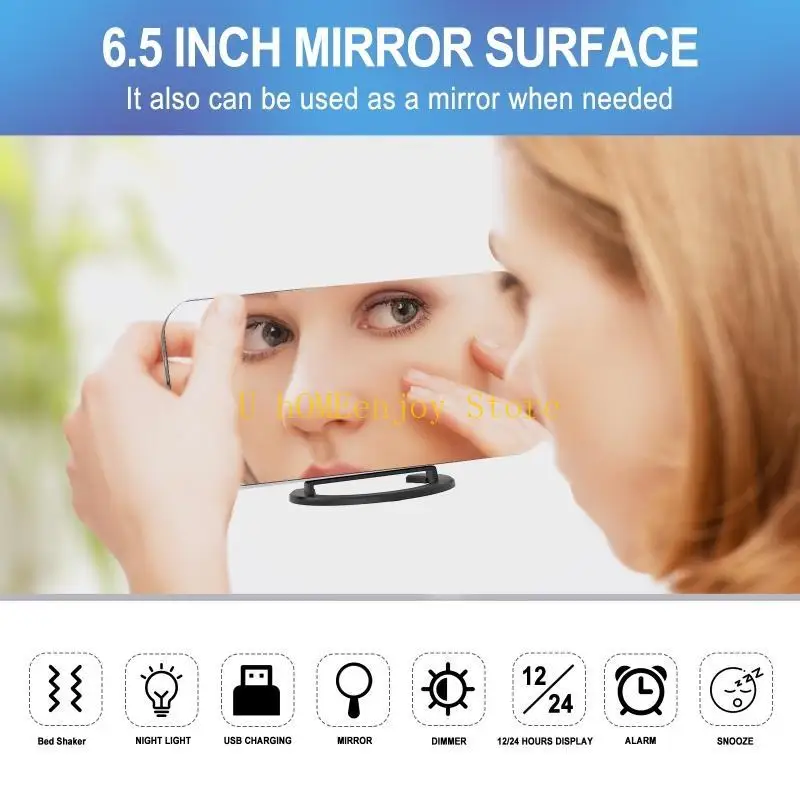 B0KF Snooze Digital Relógio Vibratando LED LIMPO VOLTA COM ALMARILHO MELIMENTO NOTIDA