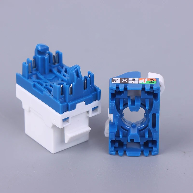 1Pc Whirling Wire CAT6 RJ45 Toolless LAN Insert Keystone Ethernet Module Jack Gigabit UTP Internet Socket - No Tool Required