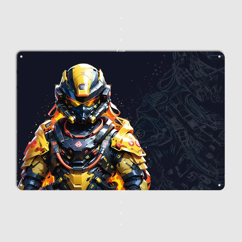 The SWAT Cyborg SWT HAZMAT Poster Metal Sign Bedroom Indoor Outdoor Home Decor Bar Custom Posters Wall Room Decorations