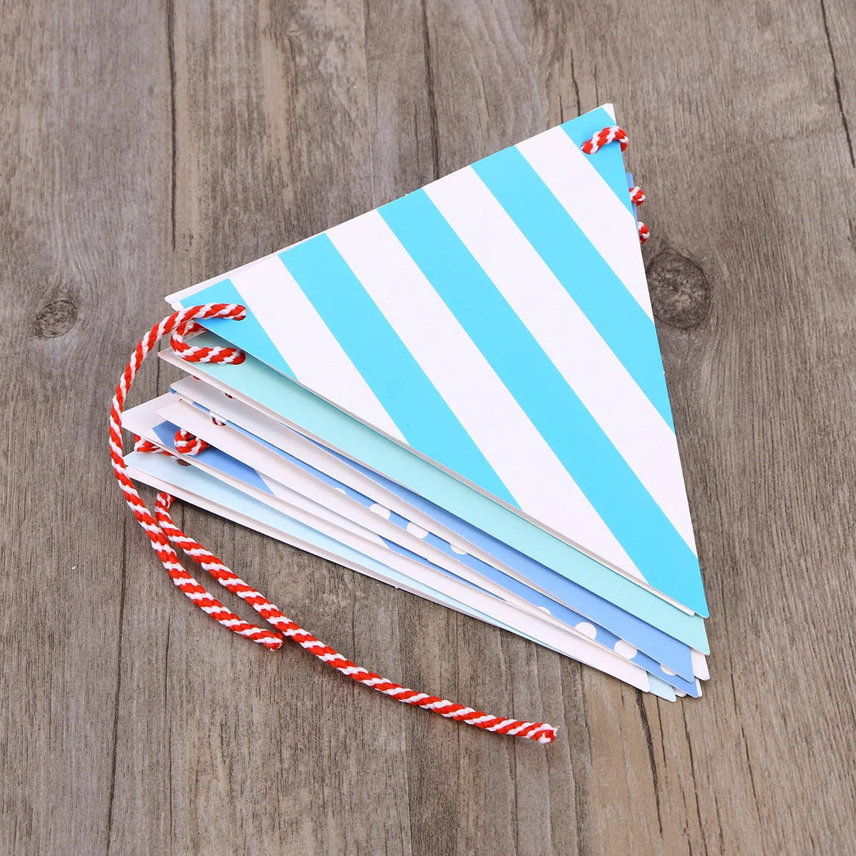 

2.2m Paper Pennant Banner Triangle Flags Hanging Decor for Summer Birthday Wedding Beach Party Tropical Theme