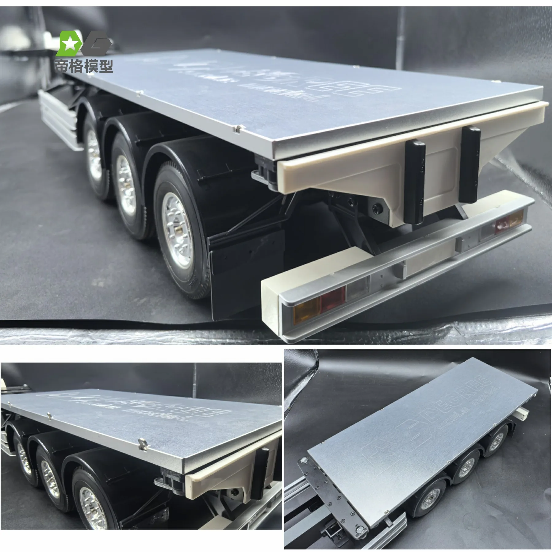 Plaque en alliage d'aluminium 1/14 jouet 436x184x8mm, pour Tamiya 1/14 40 pieds, conteneur Semi-remorque 56330, Modification de remorque à plat pour camion