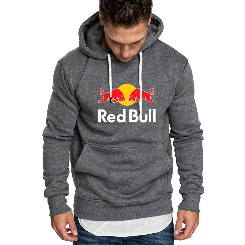 2025 New Red Bull Hoodie Fashion Outdoor Sports 3D Printing Men's Pullover Outdoor Sportswear Racing Hoodie Red Bull Clothing