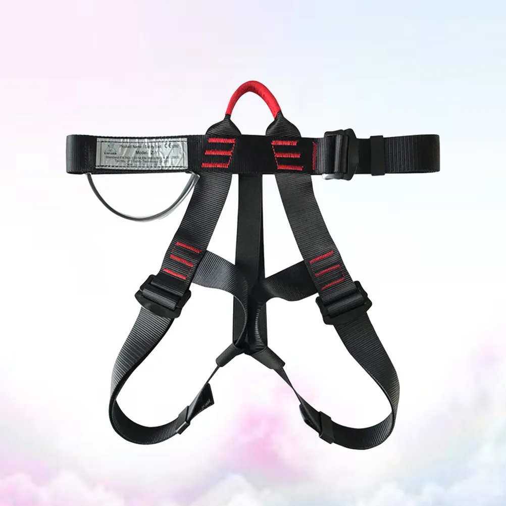 

Professional Climbing Safety Belt Adjustable Design Black High Load Bearing Outdoor Sports Climbing Safety Belt