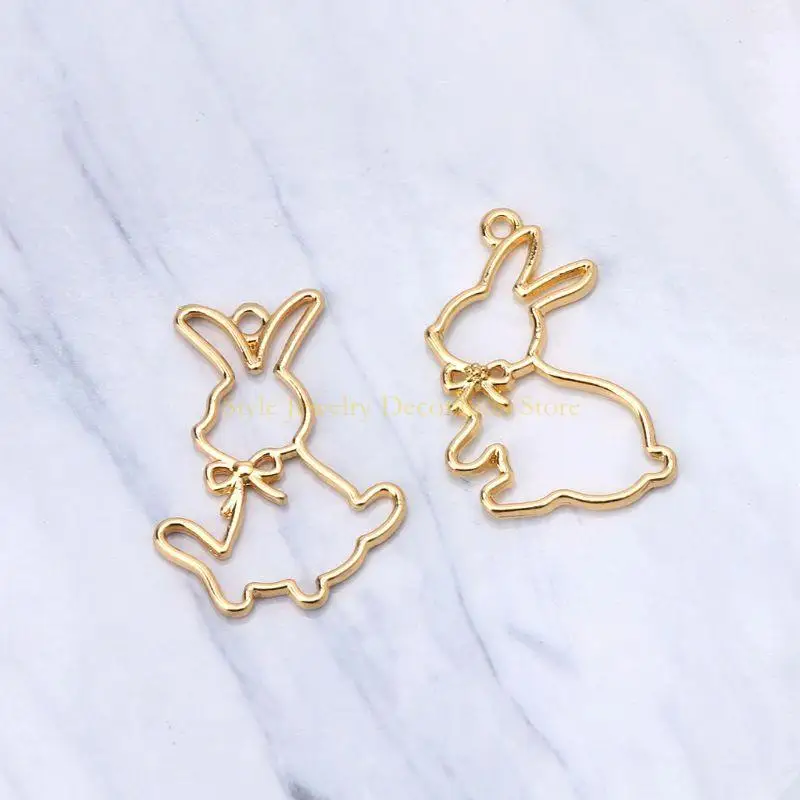 

D46E Деликатный сплав отвороты новинка прекрасная подвеска для кролика для женщин -подростков