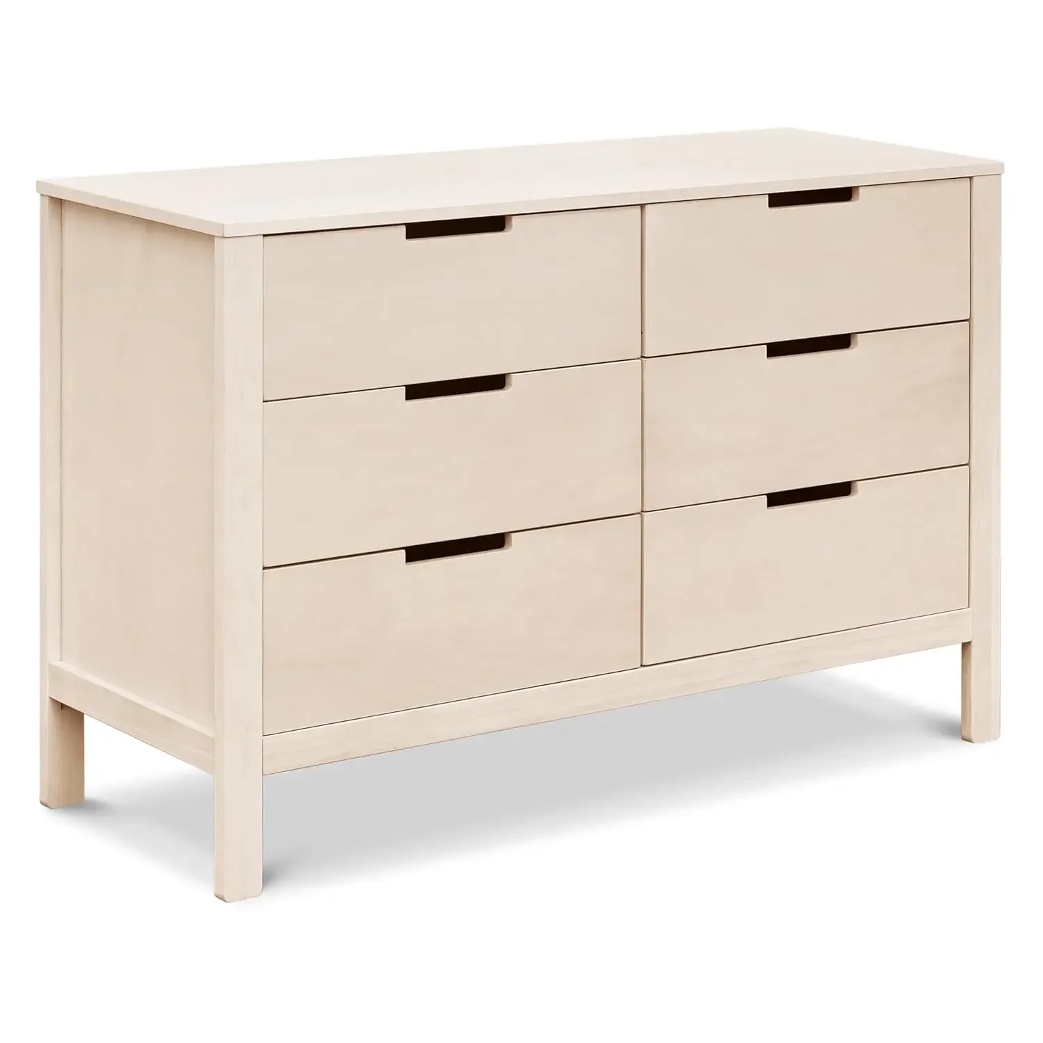 Dresser with 6 Spacious Drawers, Pre-Installed Euro Glides for Easy Opening, Perfect for Storing Clothes