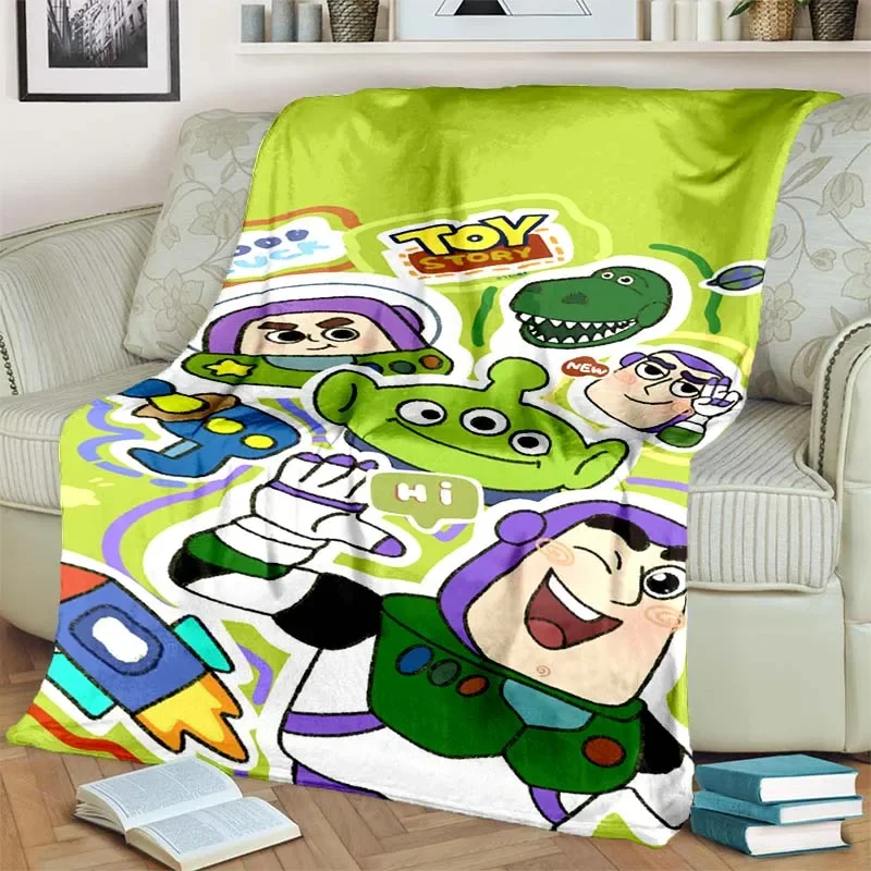 3D Cartoon Toy Story Disney Blankets Are Suitable for Family Living Room Children\'s Bedroom Sofa Warm Blanket