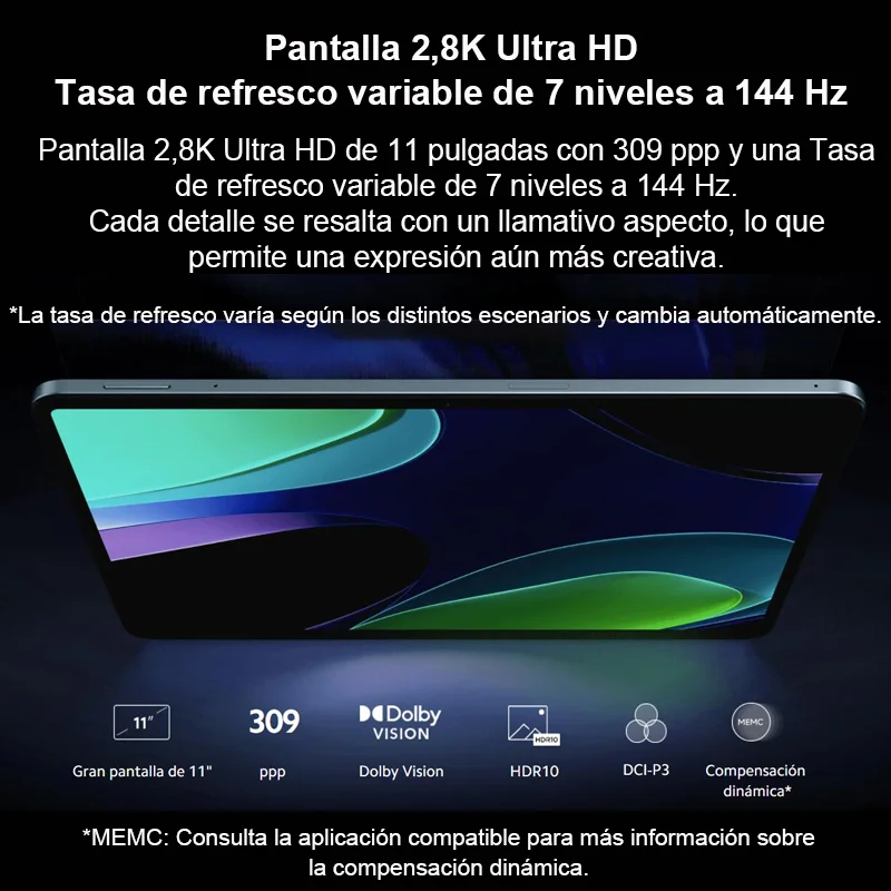 Xiaomi Pad 6, Mi Tablet, 11\
