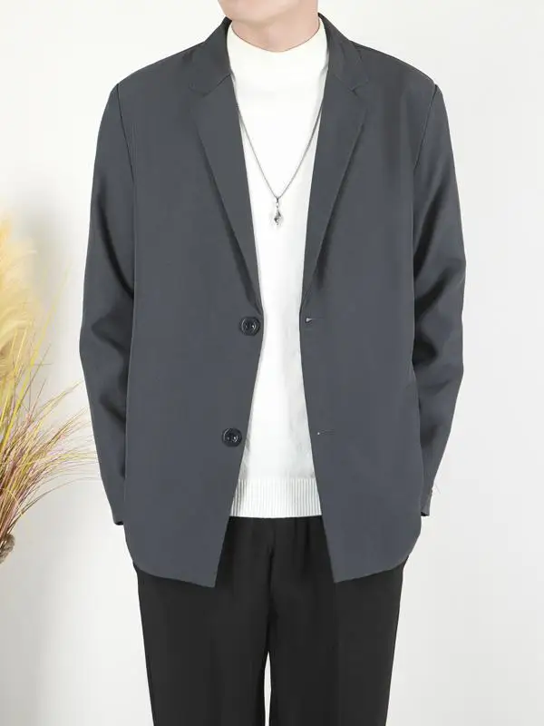 

Trendy Korean Sle Men's Casual Suit Jaet Loose Hong Kong Sle Spring Autumn Versatile Haome Leisure West Coat