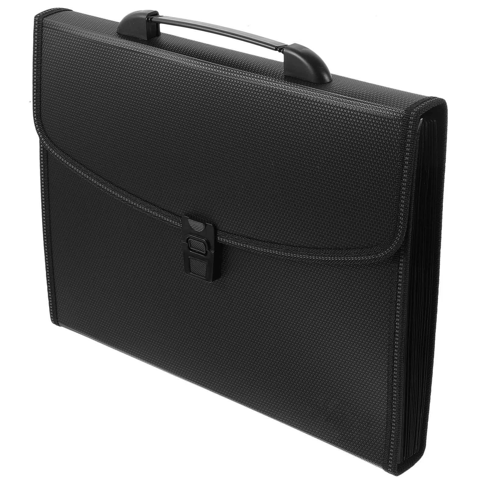 

Multilayer Accordion Folder Portable File Organizer Lightweight Document Folder For Office Black