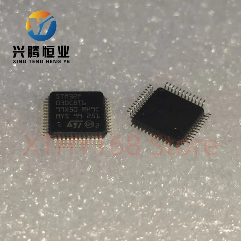 2PCS-10pcs/LOT STM32F030C8T6 STM32F 030C8T6 QFP-48 STM32F030 NEW Original