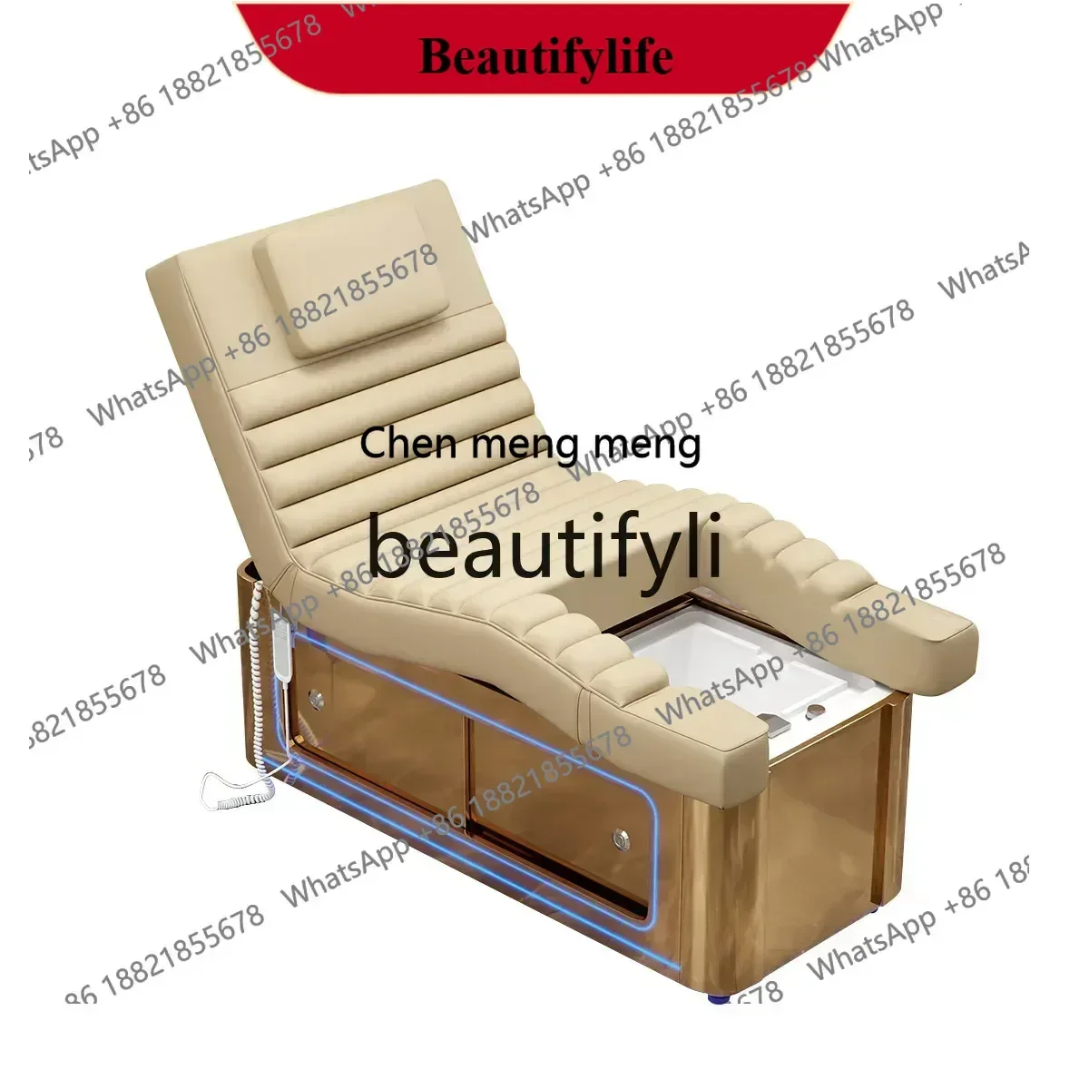

Y Electric beauty bed Beauty Spa shop Massage foot massage integrated bed Massage eyelash manicure foot chair
