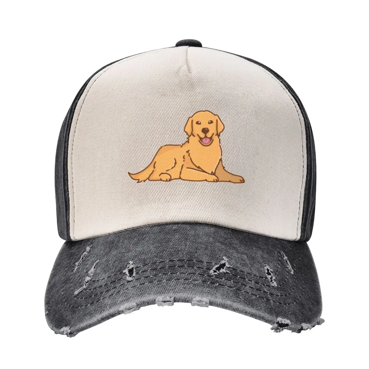 Golden Retriever [lying down] Baseball Cap Gentleman Hat Kids Hat Men Women's