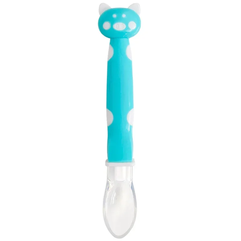 Baby Feeding Spoon Set - Soft Silicone Training Spoon for Infants, BPA-Free Self Feeding Utensils