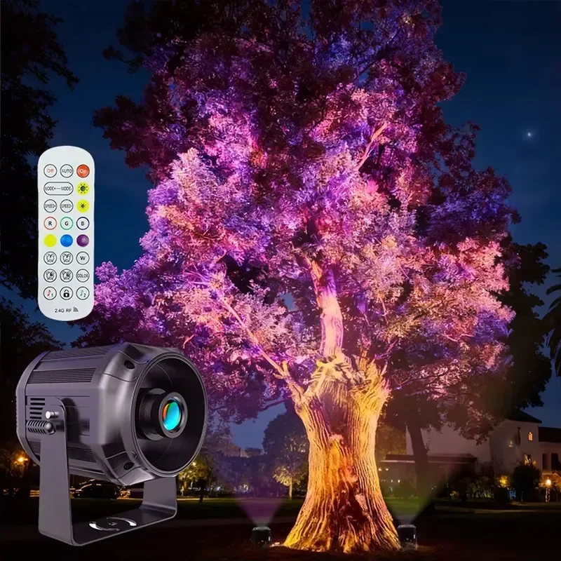 Outdoor Courtyard Garden Light Water Ripple Flow Effect IP65 Waterproof Aluminum Tree Light Energy Saving LED Decorative