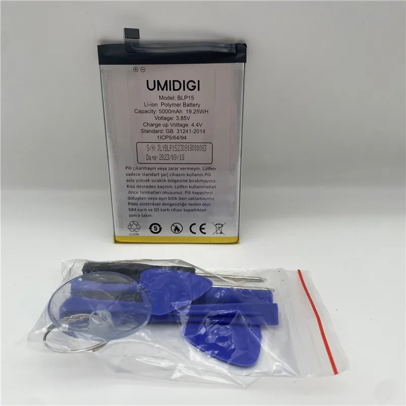 In stock for UMIDIGI A15C battery 5000mAh New production date high quality Long standby time for UMIDIGI BLP15 battery