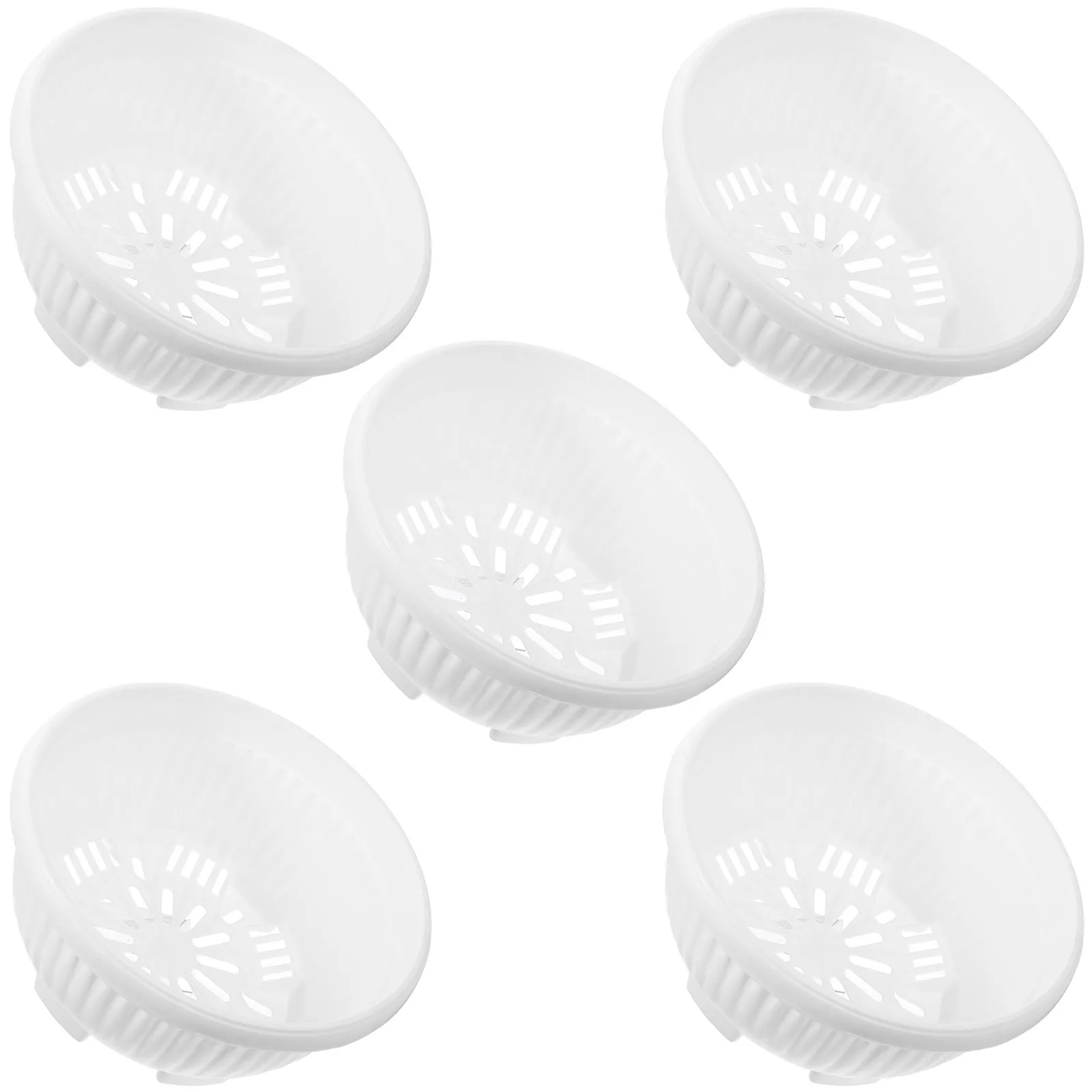 5Pcs Garden Planter Plastic Round Large Diameter Shallow Bowl Planter Drain Hole Flower Pot Indoor Outdoor Plastic Bonsai Pot