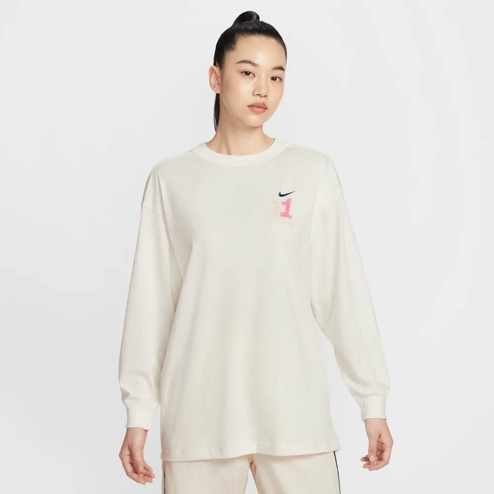 

Женская спортивная повседневная футболка с длинными рукавами NIKE IR0096-133