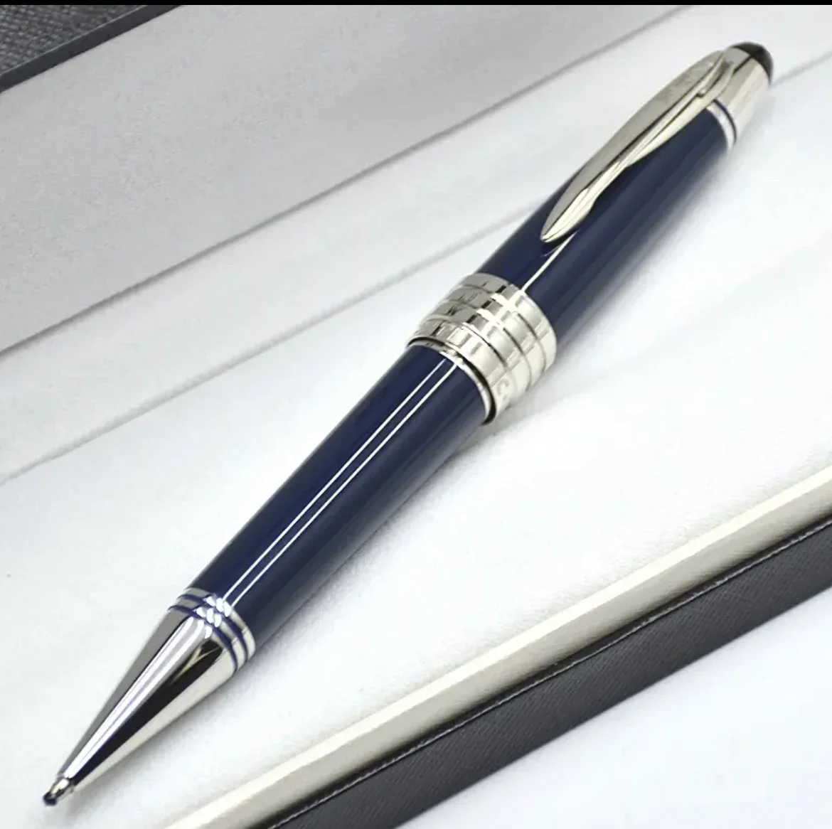 2025 جون كينيدي JFK ألياف الكربون رولربال قلم حبر جاف أزرق داكن الكتابة القرطاسية الهدايا أقلام حبر