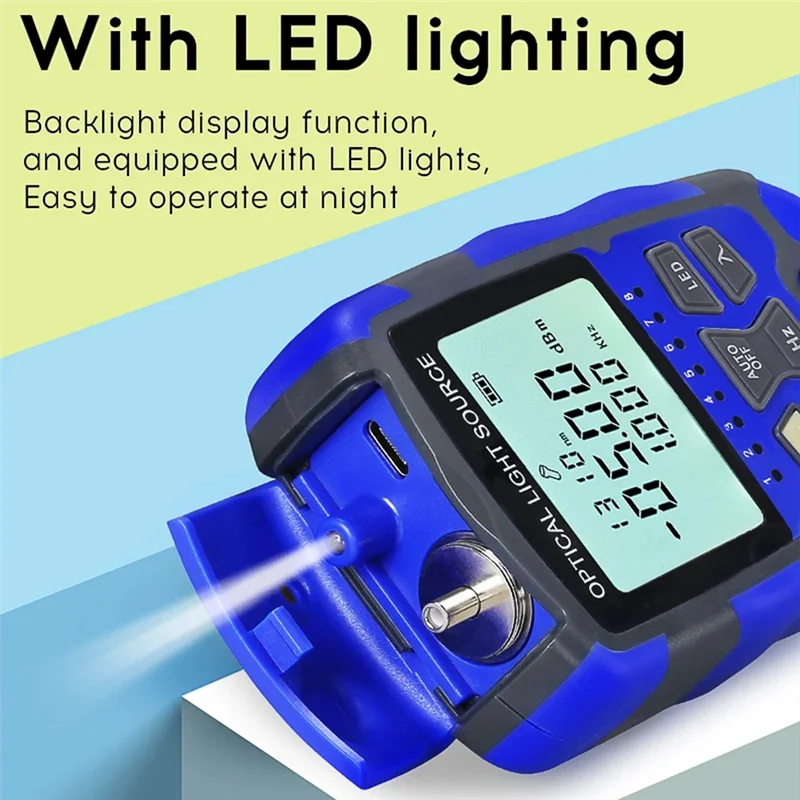 

DIGIT-перезаряжаемый оптоволоконный источник AUA-MC1315 1310/1550 Нм Оптический источник света со светодиодной подсветкой