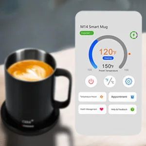The Temperature-controlled Smart Mug Can Be Operated by Connecting to a Bluetooth APP Smart Mug