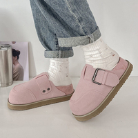 Autumn Women Mules Slippers Shoes Comfort Platform Flats Boston Clogs Slippers Ladies Fashion Outdoor Non Slip Slides Size 35-40