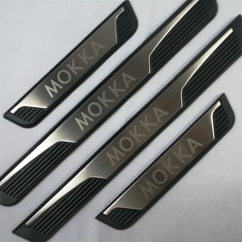 

For Opel Mokka Door Sill Scuff Plate Cover Trim Stainless Steel Threshold Pedal Styling Protect car assecories