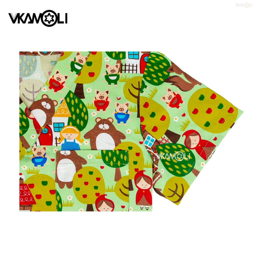 Uitverkoop scrubshirt Verpleegster Medisch Uniform Operatiekamer Werk scrubtops