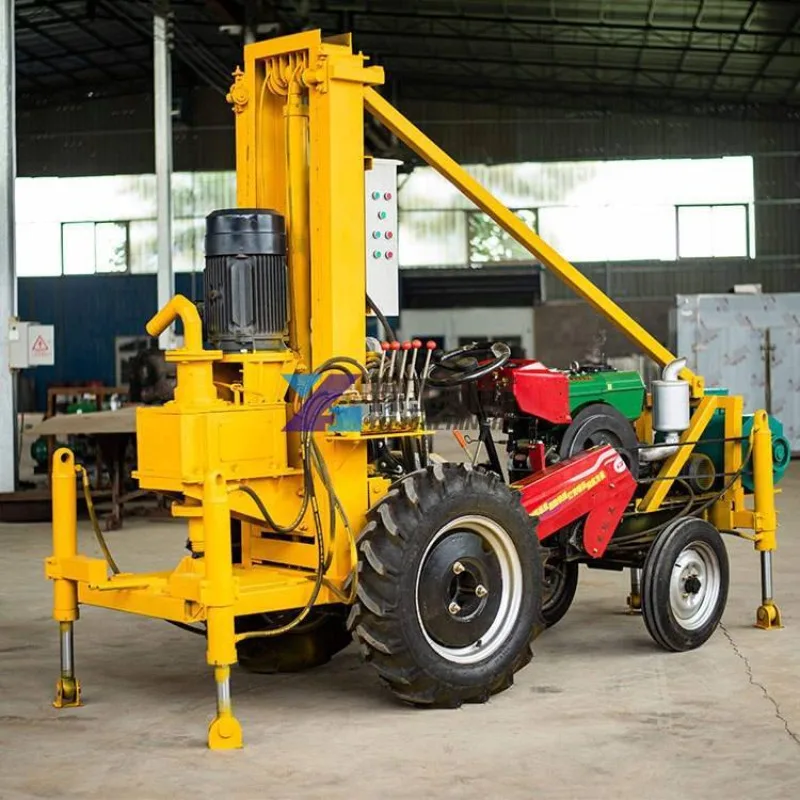 Factory Price Strong Power Tractor Mounted Water Well Drilling Rig Machine