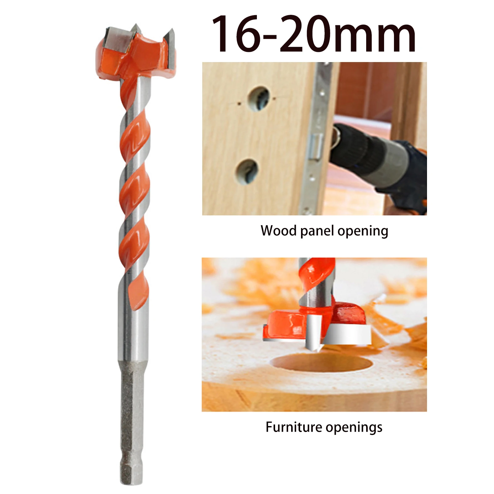 16/18/20mm più lungo codolo esagonale Forstner Set di punte da trapano autocentrante sega a tazza macchina da taglio utensili per la lavorazione del legno