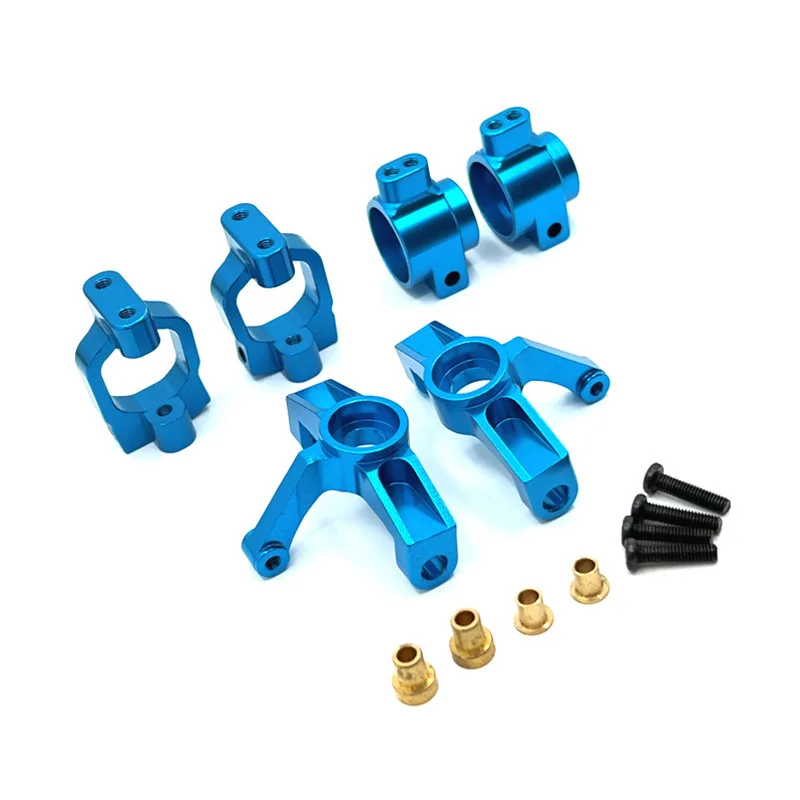 

Wltoys 104072 Metal Steering Blocks C-Hubs Rear Hub Carriers Set 1/10 RC Car Upgrades Parts Accessories