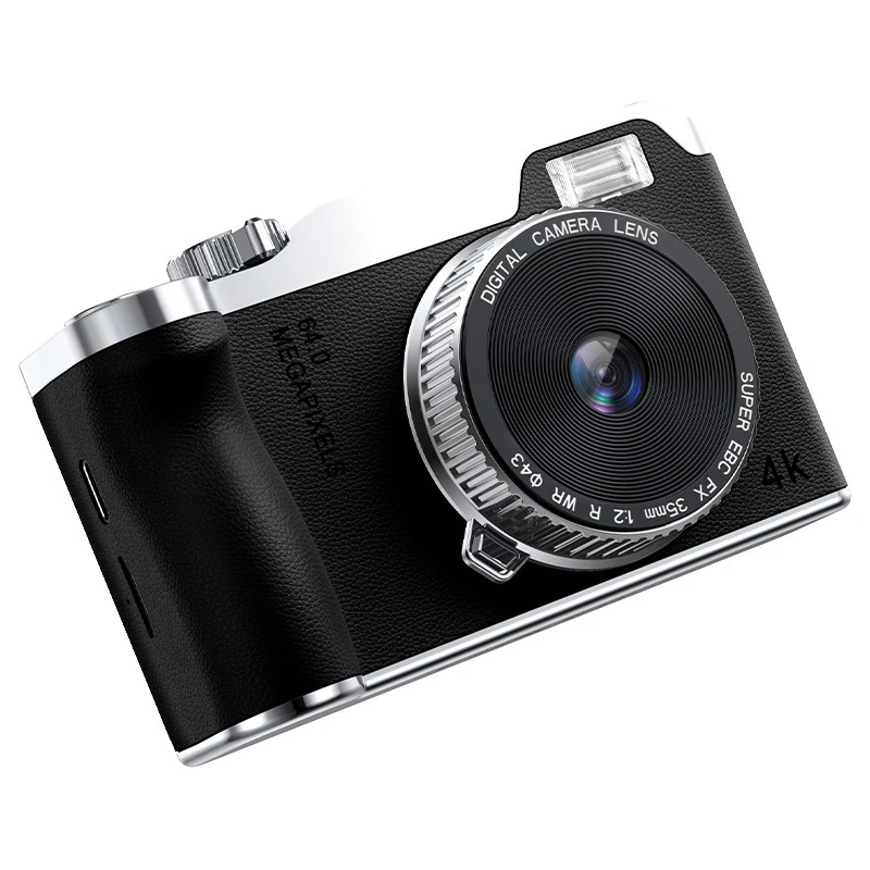 4K Digital CCD Camera 2.4 Inches Screen 6.4Million Pixels Camcorder 16x Zoom For Students Beginner Photography Long Battery Life_voghion.com