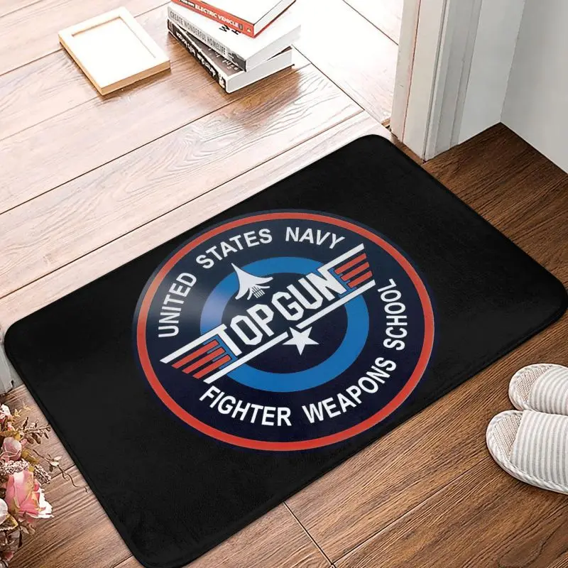 Air Force Fighter Jets Top Gun Door Floor Kitchen Bathroom Mat Anti-Slip Indoor Maverick Film Doormat Entrance Rug Carpet