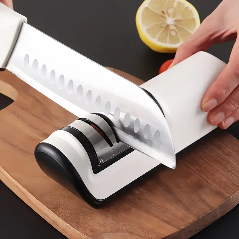 Electric Knife Sharpener Fully Automatic Handheld Knife Sharpener for Home Kitchen Quick Sharpening Tools With Non-slip Kitchen