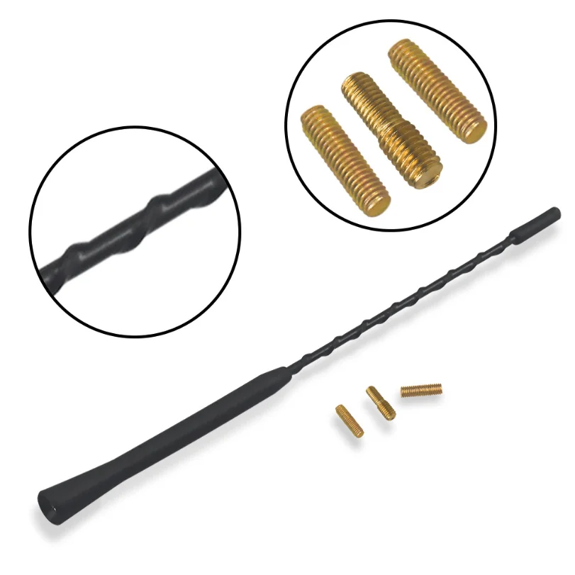 9/11/16 Inch Universal Car Roof Mast Whip Stereo Radio FM/AM Signal Aerial Amplified Antenna Mast Whip Antena Automotiva