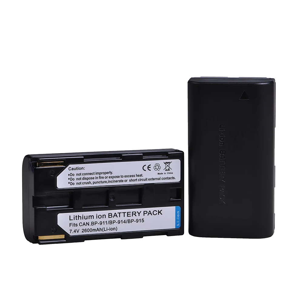 Pickle Power Digital batteries For Canon E1 E2 E30 ES50 ES6500V ES7000V ES8000V ES8600 2600mAh BP-911 BP-914 BP-915 Battery