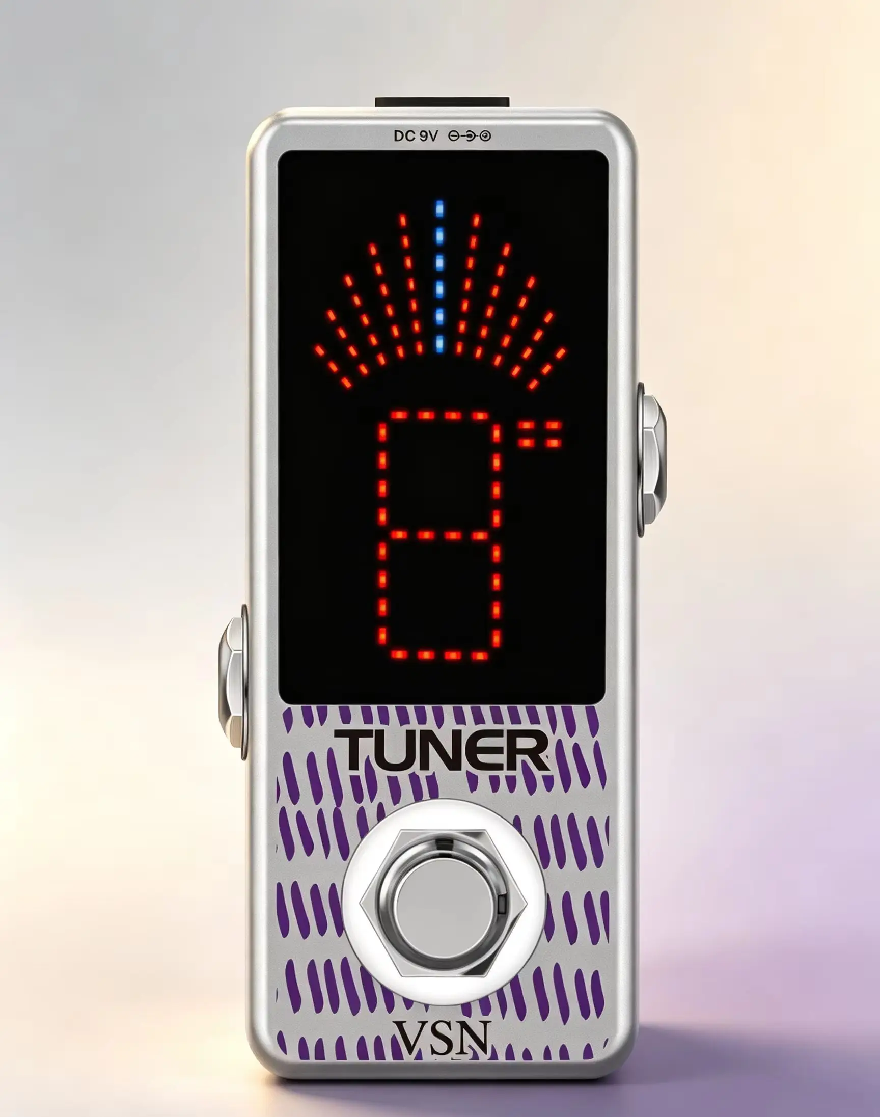 VSN LT-910 Guitar Tuner Mini Chromatic Tuner Pedal Effect LED Display True Bypass Guitar Accessories for Electric Guitar Bass
