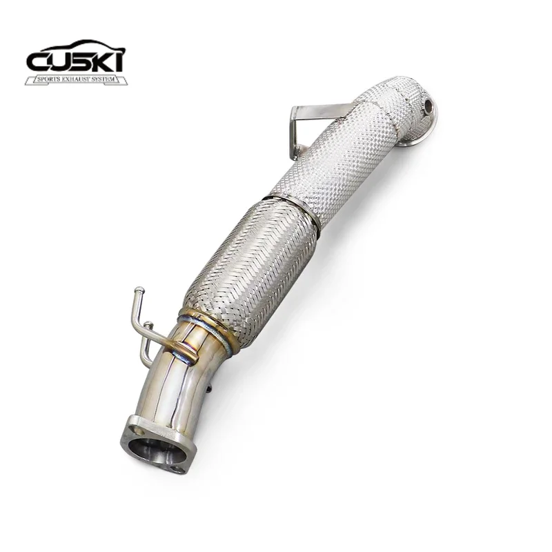 High quality Stainless Steel Hatchback Sport Exhaust Downpipe for Ford Focus MK4 ST 2.3 Automobile Exhaust Modification