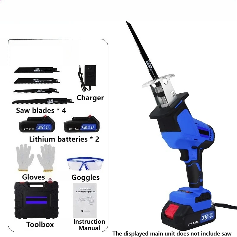 

Lithium-electric saber saw brushless woodworking chainsaw rechargeable outdoor small portable logging saw