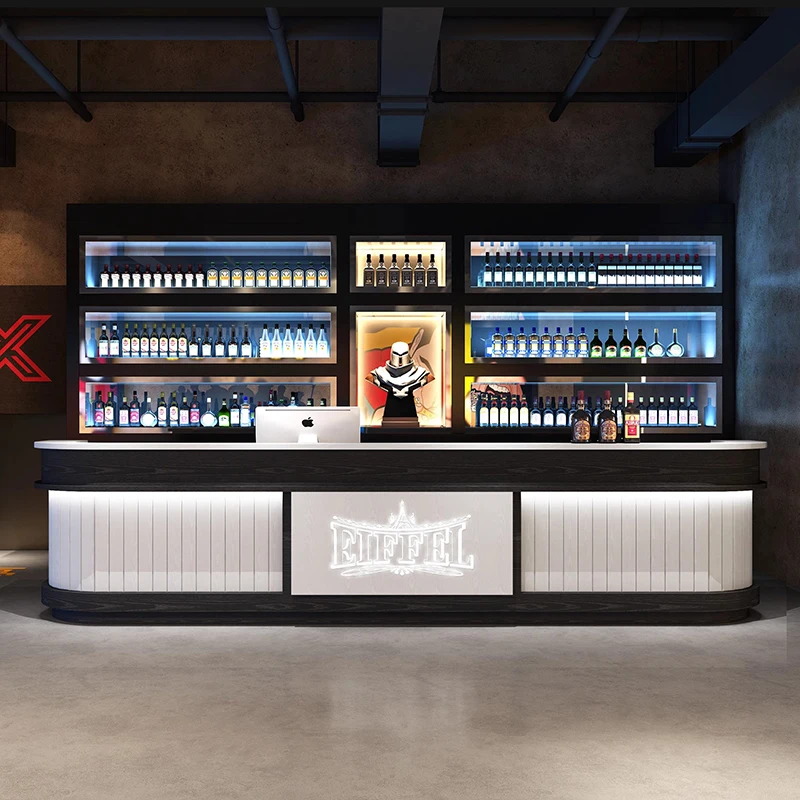 Tavolo da bar moderno e stretto, impermeabile, discoteca industriale, tavolo da bar retrò minimalista all'aperto, decorazioni italiane Stoły Barowe