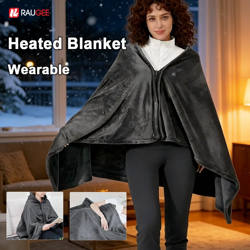 

Heated Blanket USB Wearable Electric Heating Blanket Portable Electric Heating Shawl for Home Office Winter Warmer Blanket
